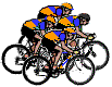 Спортсмены на велосипедах