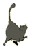 Шагающий вальяжный кот смайлики картинки гиф анимации скачать