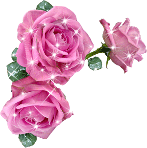 Три розовые розы прекрасны с бликами смайлики картинки гиф анимации скачать