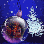 Новогодний фейерверк над кремлём в ёлочном шарике смайлики картинки гиф анимации скачать